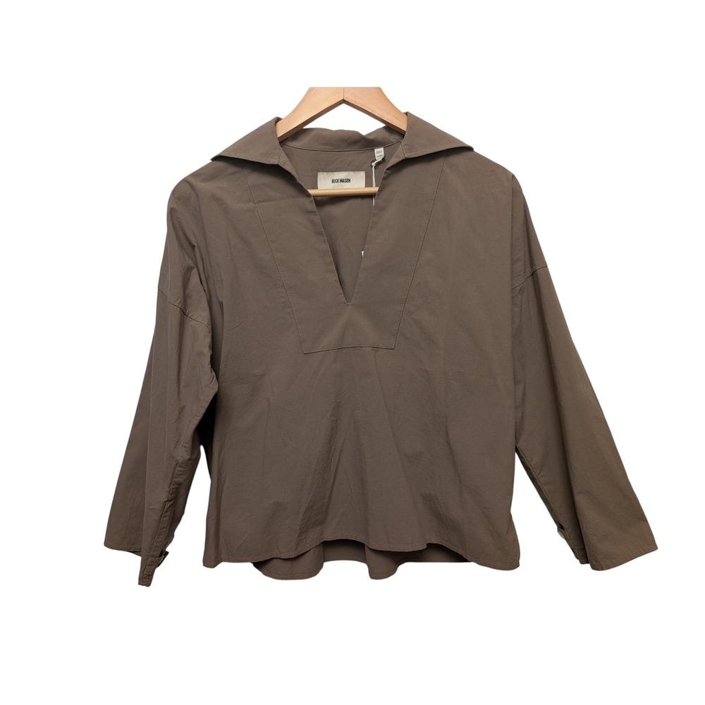 Buck Mason Marsh Fern Mainstay Cotton Catalina V-Neck Pullover Shirt XS READ